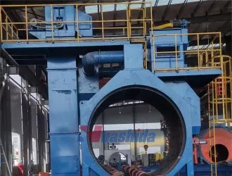 SA2.5 External Abrator Shot Blasting Machine for Steel Pipes (114mm - 1219mm)